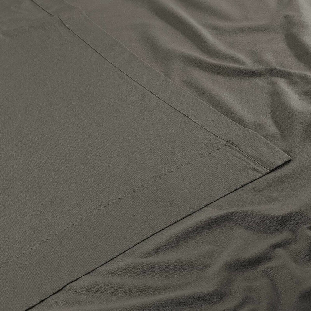 2 Curtain Panels Exclusive Fabrics & Furnishings PRCT-S04B-96 Solid Cotton - Picture 6 of 6